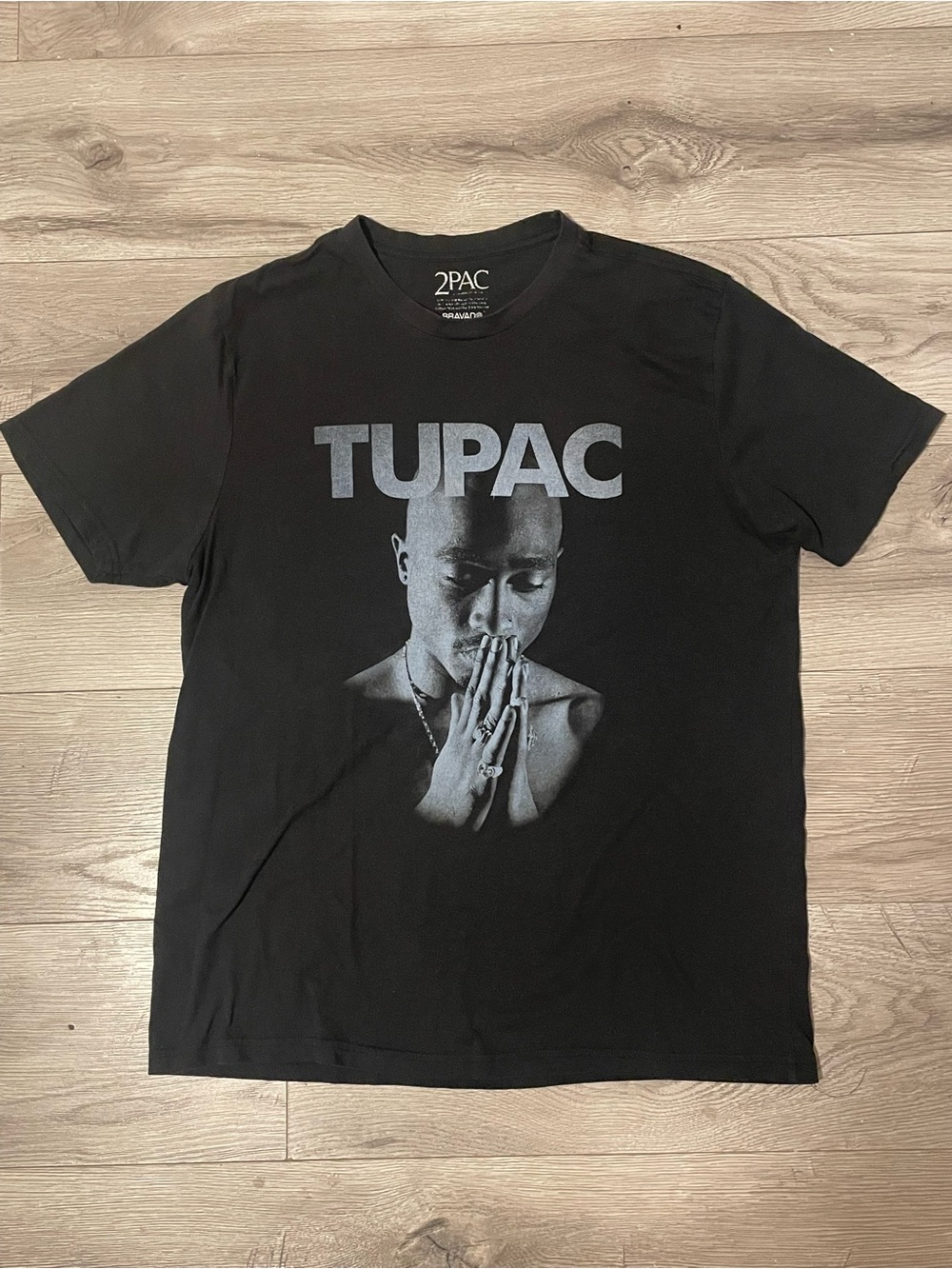 Bravado Black Tupac Graphic Short Sleeve Tee